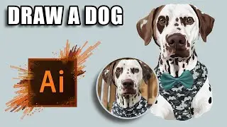 Menggambar anjing menggunakan adobe illustrator