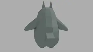 Totoro Lowpoly Model for Pepakura Craft