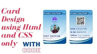 Employee or Student  ID card using html and CSS | 2020