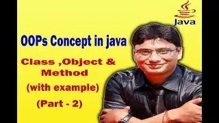 OOPs Concept in Java- Accessing Class Variables & Methods| How to Access Private variables in Java |