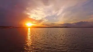 February Sunset from Shore Acres on Kettle Creek
