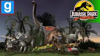 Creating a Jurassic Park 30th Anniversary Diorama in Gmod!!! (Scene Creation)