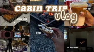 NEW YEARS CABIN TRIP VLOG! | road trip, making s'mores, cooking for family | London Kiersten