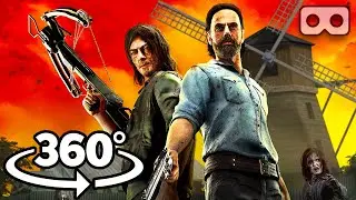 Killing Zombies 360 VR Video | The Walking Dead VR 360