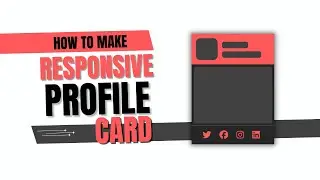 How to Create a Profile Card with Social Media Icons | HTML & CSS Tutorial