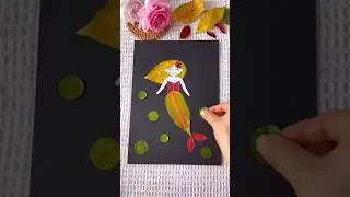 русалочка из листьев