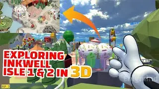 What if Cuphead was in 3D - Cuphead Inkwell Isle 1 & 2 3D - Cuphead DLC