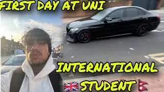 MY FIRST DAY AT UNIVERSITY 🇬🇧🇳🇵|| UK AS A INTERNATIONAL STUDENT 😱