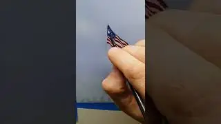 Painting flag on 4th of July