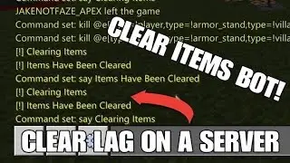 CLEAR LAG ON A SERVER! | PS4 Bedrock Edition Clear lag command tutorial