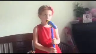 Kenzie signing Part of Your World (Little Mermaid)