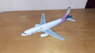 Asiana Airlines A320-200 Papercraft | Alvarez Papercraft