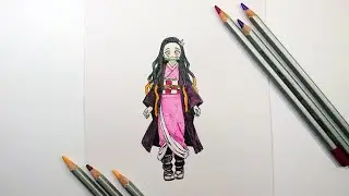 Как нарисовать Незуко Камадо. How to draw Nezuko. Demon Slayer (Kimetsu no Yaiba)