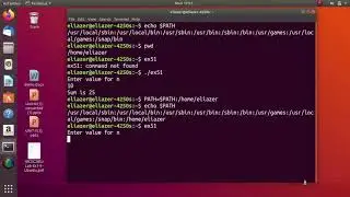 Set PATH to execute from home directory