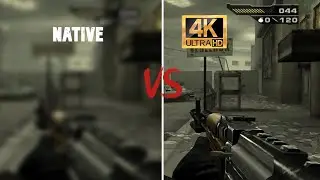 black ps2 comparação resolução nativa pcsx2 VS 4k resolution!