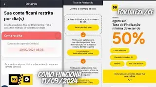 TAXA DE FINALIZAÇÃO E BLOQUEIO NA 99POP #uber99pop #99parainiciantes #uberparainiciantes