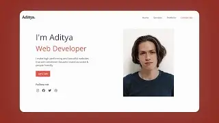Responsive Portfolio Website using HTML CSS and JavaScript | Full step by step tutorial