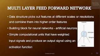 ML 9. Multi Layer Feed Forward Network - Activation Function