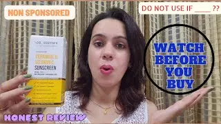 Dr. Sheth's Ceramide & Vitamin C Sunscreen *HONEST REVIEW* | DO NOT USE IF ___ ! | #sunscreenforskin