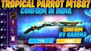 TROPICAL PARROT M1887 RETURN | NEXT M1887 SKIN IN FREE FIRE | TROPICAL M1887 GUN SKIN RETURN DATE |