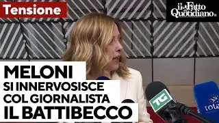 Battibecco tra Meloni e il giornalista: 