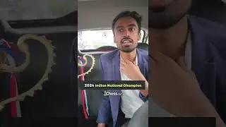 Indian National Champion's Interview in CAB #chess #shorts