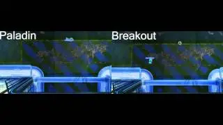 Rocket League - Paladin vs. Breakout Turning Radius Test