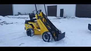 Обзор мини погрузчика на новых колесах!