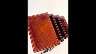 A set of Regency rosewood Quartetto tables, attributed to Gillows