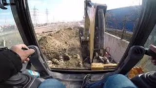 Caterpiller 432f2 Bekoloder Kulanan Ümit Ustamız Yağmur Hattı Döşemesi Yapıyor