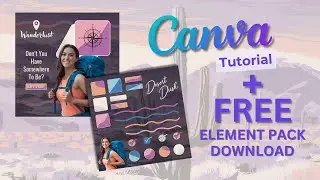 Canva Tutorial – Build This Template + Free Element Pack Step by Step