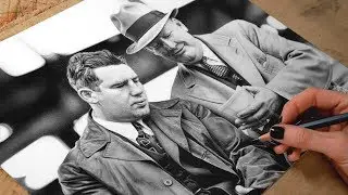 Drawing Art Rooney Sr. and Tim Mara Sr.