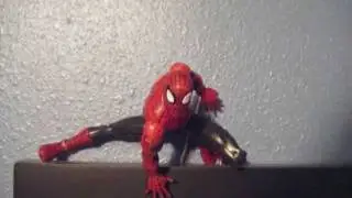 Spider-man vs. Green Goblin (stop motion)