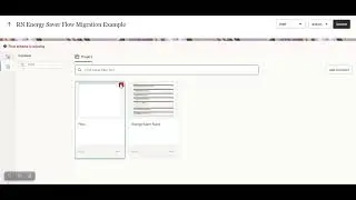 Migrate EnergySaver Project Example - Oracle Intelligent Advisor Flow Migration