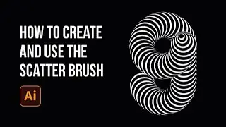 Create a logo using the scatter brush in Adobe Illustrator | You want to learn this technique !!