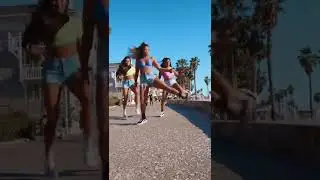 @torinishino and Shuffles girls in Santa Monica Muscle Beach 
