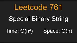 Special Binary String - Leetcode 761 - Python
