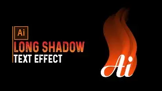 Long Shadow Text Effect in Adobe Illustrator | Graphics Time