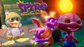 Spyro 3 Пингвин , Болото и скейт Прохождение на Русском