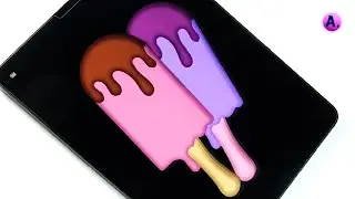 Draw Popsicle🍦ART illustration procreate | Popsicle🍦 Art| Satisfying & Relaxing| @ArtwithA