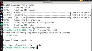 Create a Singularity container from `docker pull`