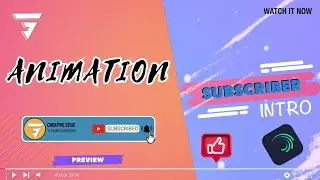 Trending subscribe intro| animation |tutorial|alight motion |creative  edge