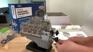 Ford Mustang V8-Motor Model Engine 1:3 Scale Timelapse Assembly