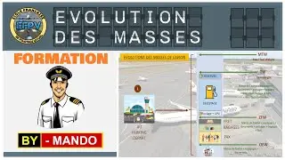 Vidéo sur l'évolution des masses de l'avion