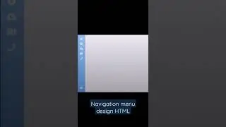 Navigation menu design HTML
