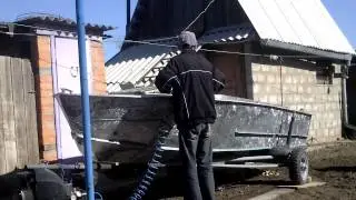 Грунт покраска катера прогресс 2