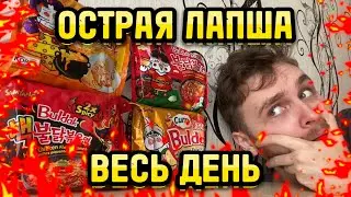 ВЕСЬ ДЕНЬ ЕМ ОСТРУЮ ЛАПШУ Samyang BULDAK