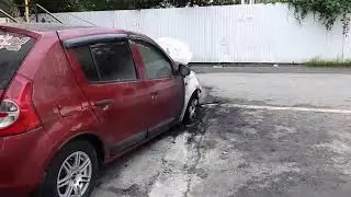 Сегодня ночью подожгли в пос. Шепси две машины