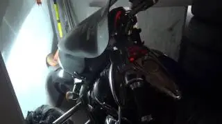 zimowe przepalanie motocykla