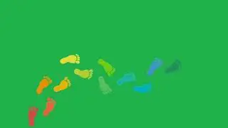 Footprint Screen Green